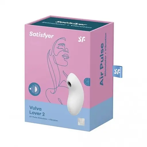 Вакуумний стимулятор клітора з вібрацією Satisfyer Vulva Lover 2 білий - фото 9