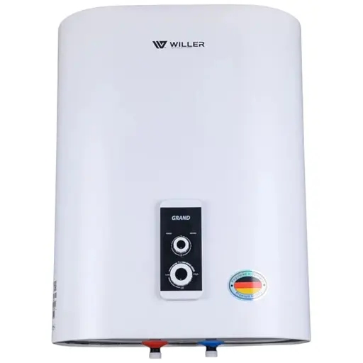 Водонагрівач Willer Grand 2 кВт, сухий ТЕН, 30 л, прямокутний, вертикальний, білий (EV30DR) - фото 1