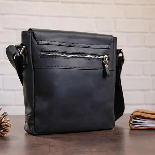 Сумка кожаная мужская SHVIGEL 22,5х23х5 см sum0012473 - фото 8