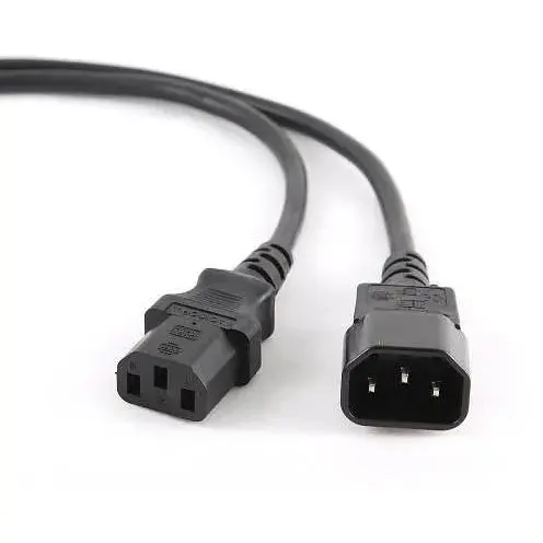 Кабель питания от сети PC-189, черный, 3 м, Cablexpert, IEC C14 - IEC C13, 3x1 мм² (PC-189-VDE-3M) - фото 1