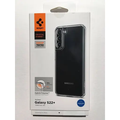 Оригинальный противоударный чехол Spigen Ultra Hybrid для Samsung Galaxy S22 Plus (6.6") Прозрачный (ACS03954) - фото 10