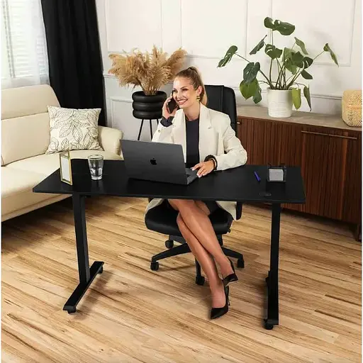 Компьютерный стол с регулируемой высотой Di Volio Rapalo черный - фото 7