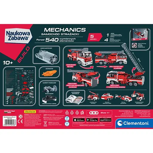 Інтерактивний конструктор 5 в 1 Пожежний автомобіль - Clementoni 50728 - фото 5