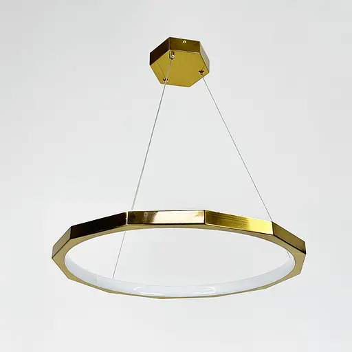 Люстра із підвісним латунним кільцем Ø 50 см | Арт. MJ 239-500 AB | Line F - фото 5