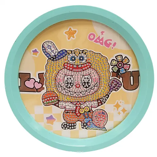 Детский набор алмазная мозаика "Лабубу" YK-6532-13(Turquoise)