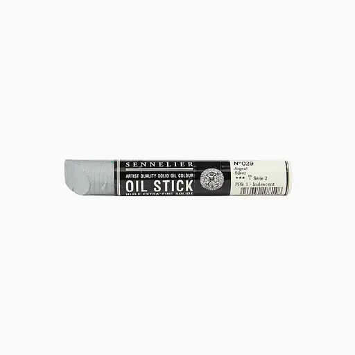 Фарба олійна у формі пастелі Sennelier Oil Stick, 38 мл, S2, Срібний (Silver)