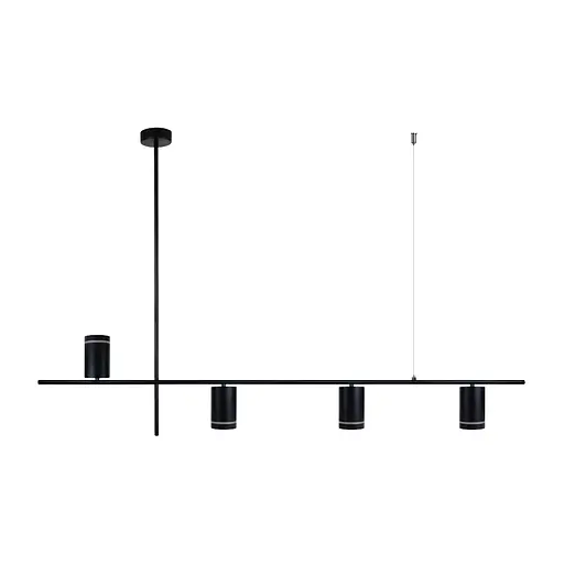 Люстра Feron ML374 під лампу на підвісі чорний - фото 1