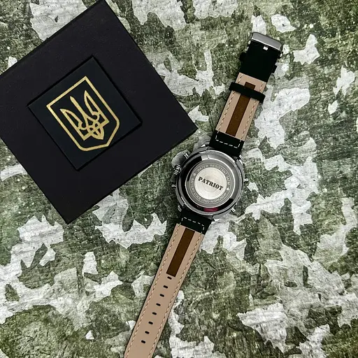 Годинник наручний чоловічий 017BKWT Тризуб золото Silver-White Patriot acs0030987 - фото 5