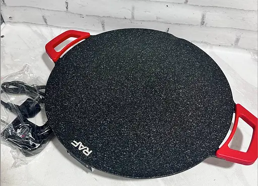 Электрический гриль барбекю Raf R.5304 открыт с двумя ручками 36см 1800Вт Черный - фото 4