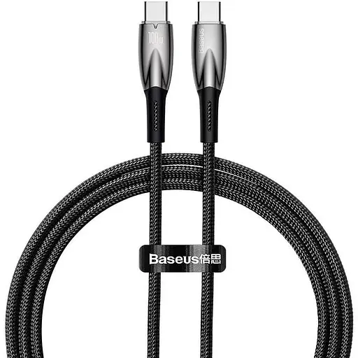 Кабель Baseus Type-C to Type-C Gli ммer Series Fast Charging Data Cable 1 м 100W/5A