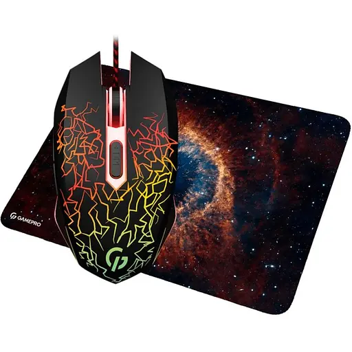 Комплект игровая мышь + коврик GamePro GPGS-347 Gameset 2in1 USB