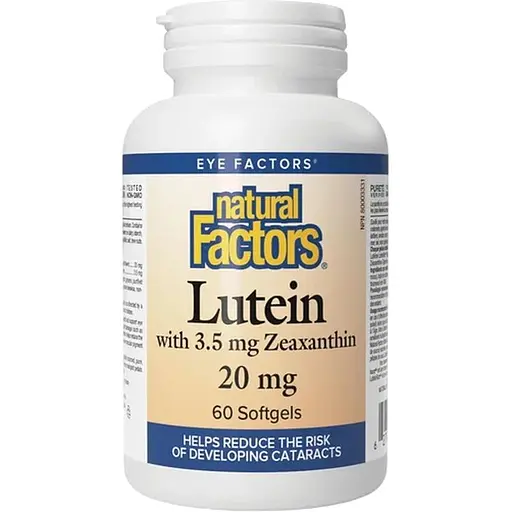 Лютеин Natural Factors Lutein 20 мг 60 softgels - фото 1