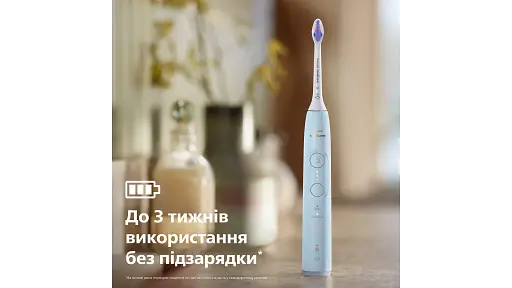 Электрическая зубная щетка Philips Sonicare HX7406/02 серии 6100 бело-голубая - фото 2