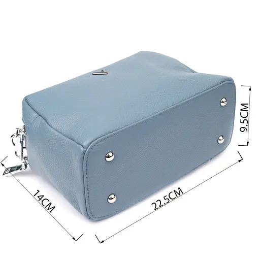 Женская сумка Vintage с двумя секциями из натуральной кожи 22.5х14х9.5 см sum0027586 - фото 3