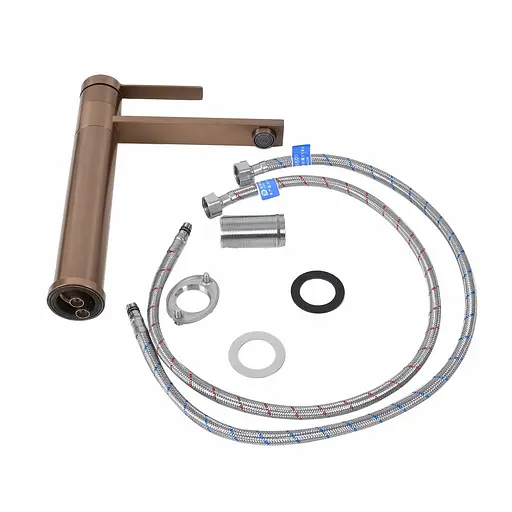 Смеситель для умывальника Platinum Handmade 3191 PVD медный Теплый закат - фото 2