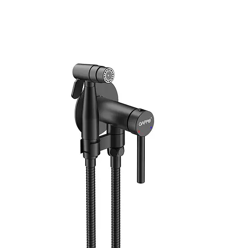 Гігієнічний душ Gappo прихованого монтажу чорний G7206-6, Чорний матовий - фото 1