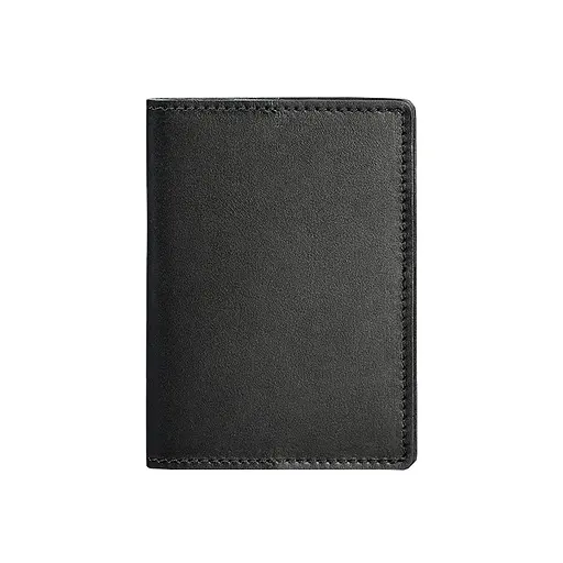 Кожаная обложка для паспорта и военного билета 1.3 черная Краст - фото 7