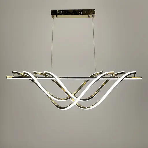 Люстра видовжена у золотому корпусі 100 см | Арт. Y 406-1000 GD | Line F - фото 2