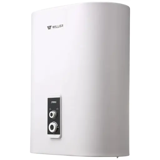 Водонагреватель Willer Spring, 2 кВт, мокрый ТЭН, 30 л, прямоугольный, универсальный, белый (EVH30R) - фото 1
