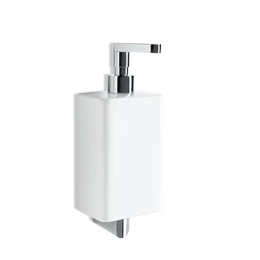Дозатор для рідкого мила Stilhaus Living хром LV3008, Білий - фото 1