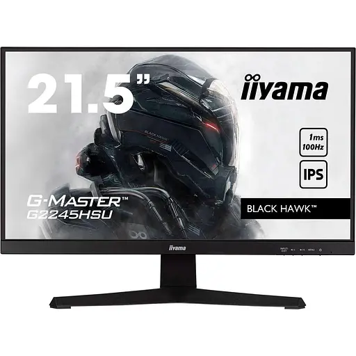 Монитор 17" Iiyama 21.5" G-Master G2245HSU-B2 FHD IPS 100Hz (G2245HSU-B2) - фото 1
