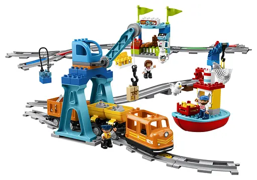 Уценка. Конструктор LEGO DUPLO Town Грузовой поезд 105 деталей (10875) - фото 2