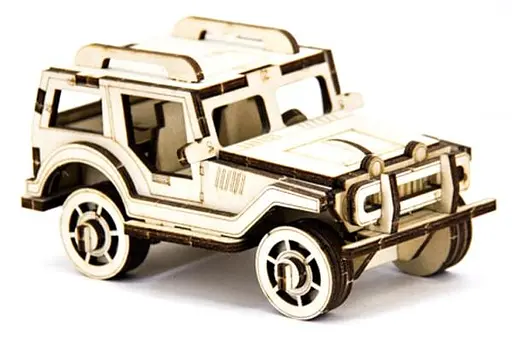 Дерев'яний конструктор Джип 45 деталей - фото 6