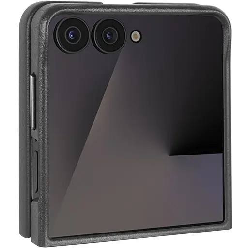 Шкіряний чохол Leather Case (AAA) для Samsung Galaxy Z Fli5 Black