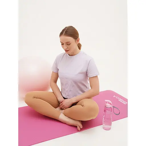 Коврик спортивный Cornix NBR 183 x 61 x 1 cм для йоги и фитнеса XR-0010 Pink - фото 2