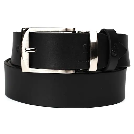 Ремінь шкіряний Grande Pelle чорний 120х3.5х0.5 см acs0032058 - фото 4