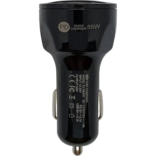 Автомобільний зарядний пристрій XON UniLink Type-C 20W PD20 + QC3.0 + 5V/3.1A Black (5060948063449) - фото 6