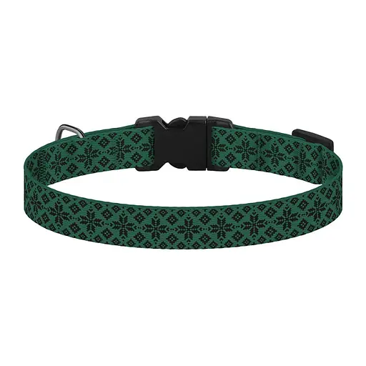 Ошейник для собак Баркси Urban патриотический Вышиванка зеленая - фото 3