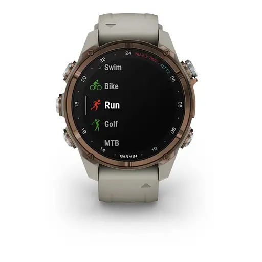 Спортивные часы Garmin Descen Mk3i – 43 mm Bronze PVD Titanium with French Gray Silicone Band (010-02753-13/14) - фото 3