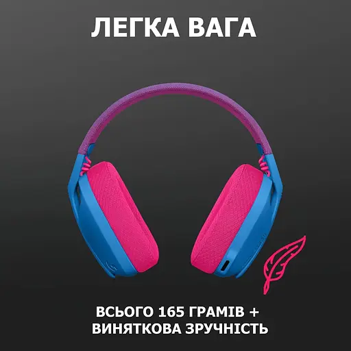 Ігрова гарнітура Logitech G435 Lightspeed Wireless Blue (981-001062) - фото 5