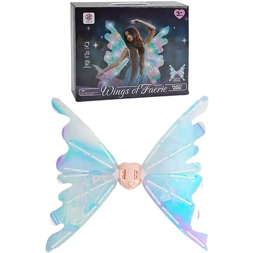 Крылья феи для девочки, подсветка, музыка, крылья двигаются 848