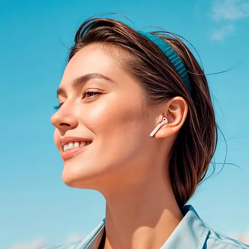 Бездротові навушники Hoco EW80 Magnificent true wireless touch screen BT headset, BT5.4, 30mAh, 300mAh, 4h, white - фото 8