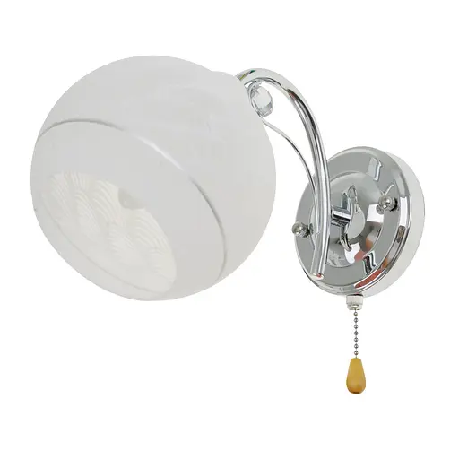 Бра Brille LK-691W/1 E27 CH настінне накладне мінімалізм