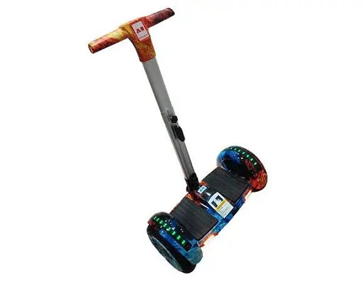 Гироскутер-сигвей с ручкой Smart Balance A8 Premium 10.5" Огонь и лед - фото 1