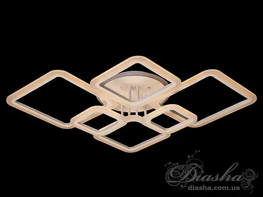 Детская LED люстра с пультом, диммером и подсветкой, 150Вт, белая - фото 4