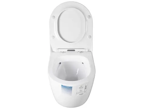 Унитаз подвесной Idevit Alfa Iderimless с сидением Soft Close SETK3104-2616-001-1-6000, Белый - фото 3