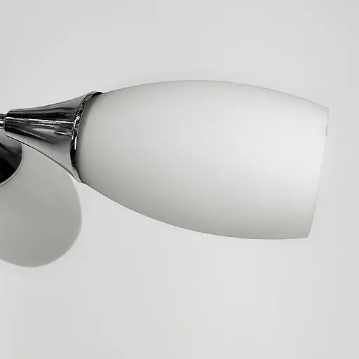 Срібна стельова люстра із білими плафонами Line.F 91066/6 - фото 4