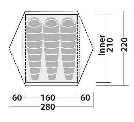 Намет тримісний Robens Aster 3 Pro (130400) - фото 7