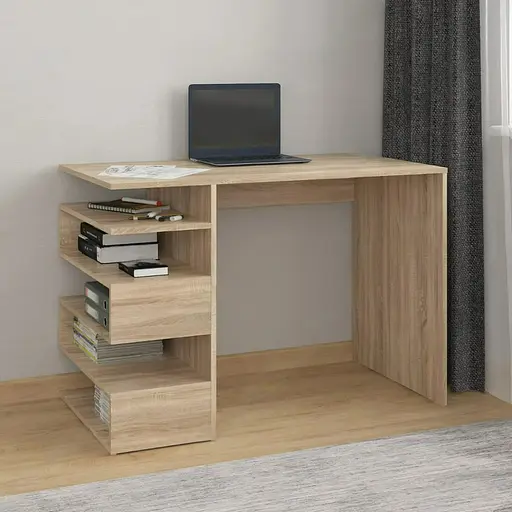 Комп'ютерний стіл з полицями id A-186 1100x756x598 мм Дуб сонома