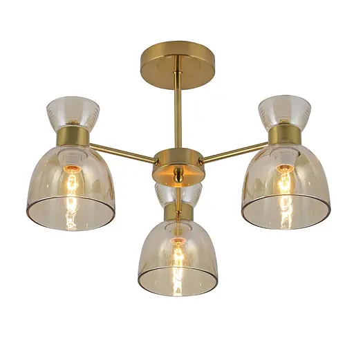 Люстра Ardero BL1230-2 MARSEILLE під лампу золото - фото 1