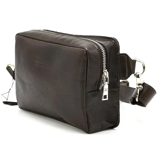 Жіноча шкіряна сумка-бананка Grande Pelle 20х15х7 см sum0026357 - фото 5