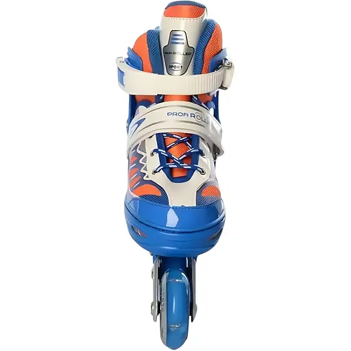 Ролики Profi A4122-XS-BL поліуретанові розмір 27-30 м'який тип черевика сині - фото 2