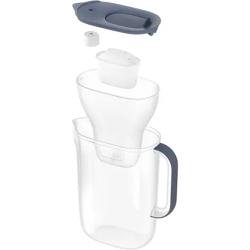 Фільтр-глечик Brita Style Essential Mxpro сіро-блакитний + 3 картриджа (1058103) - фото 3