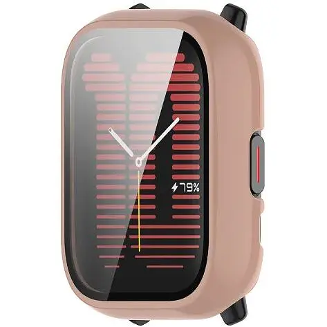 Чехол-накладка DK Пластик Gloss Glass Full Cover для Xiaomi Amazfit Active (A2211) (pink) - фото 3