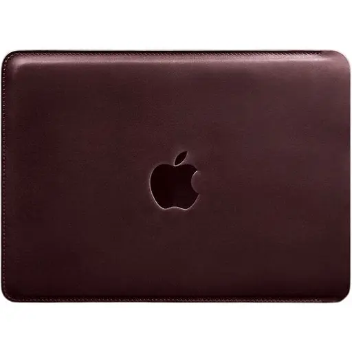 Шкіряний чохол BlankNote для MacBook 14 дюйм Бордовий Crazy Horse - фото 1