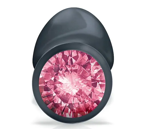 Анальна пробка з кристалом Dorcel Geisha Plug Ruby M 8 см (рожевий) - фото 4